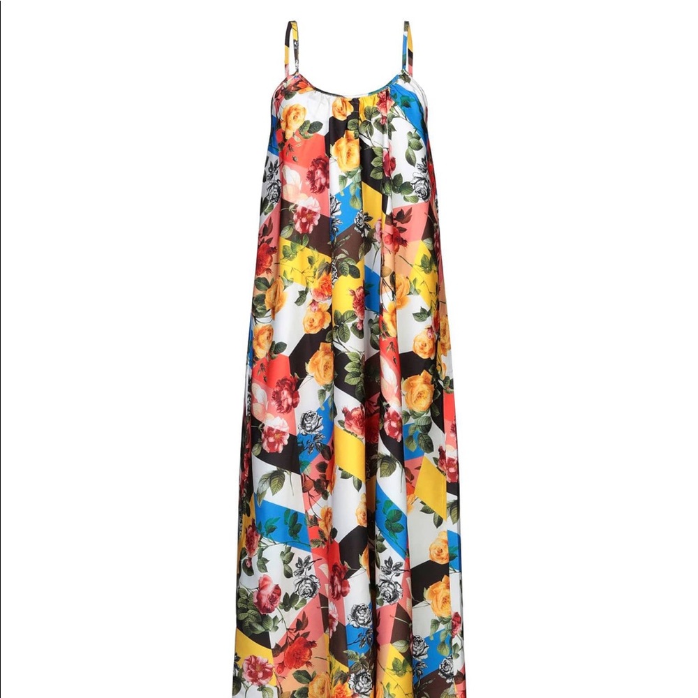 Black Coral maxi dress